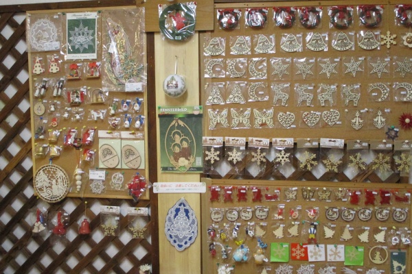 今回のクリスマスオーナメントのコーナー